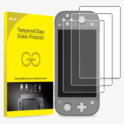 JETech Screen Protector Compatible with Nintendo Switch Lite 2019, Tempered Glass Film, 3-Pack